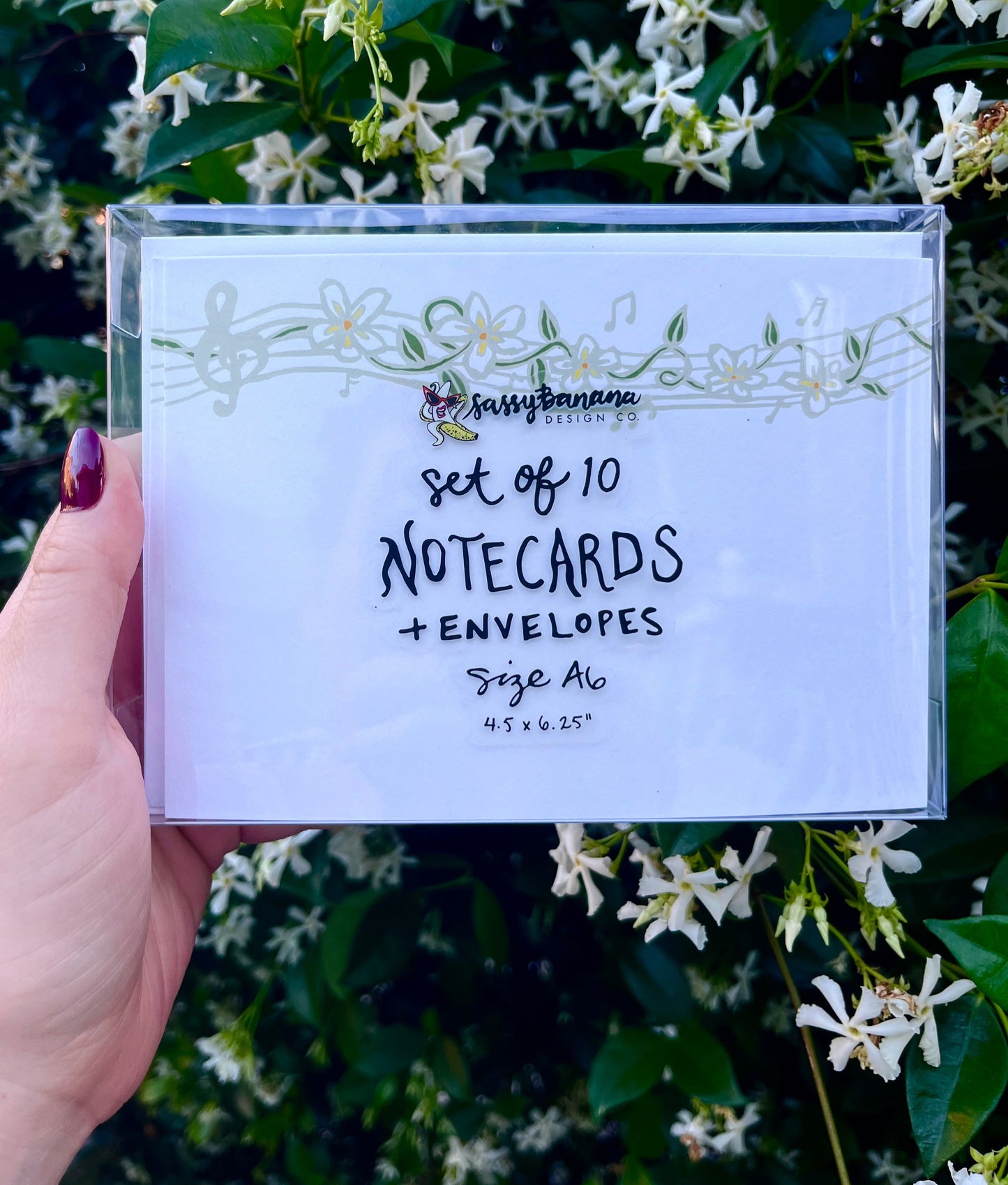 JAZZmine Note Card Set of 10