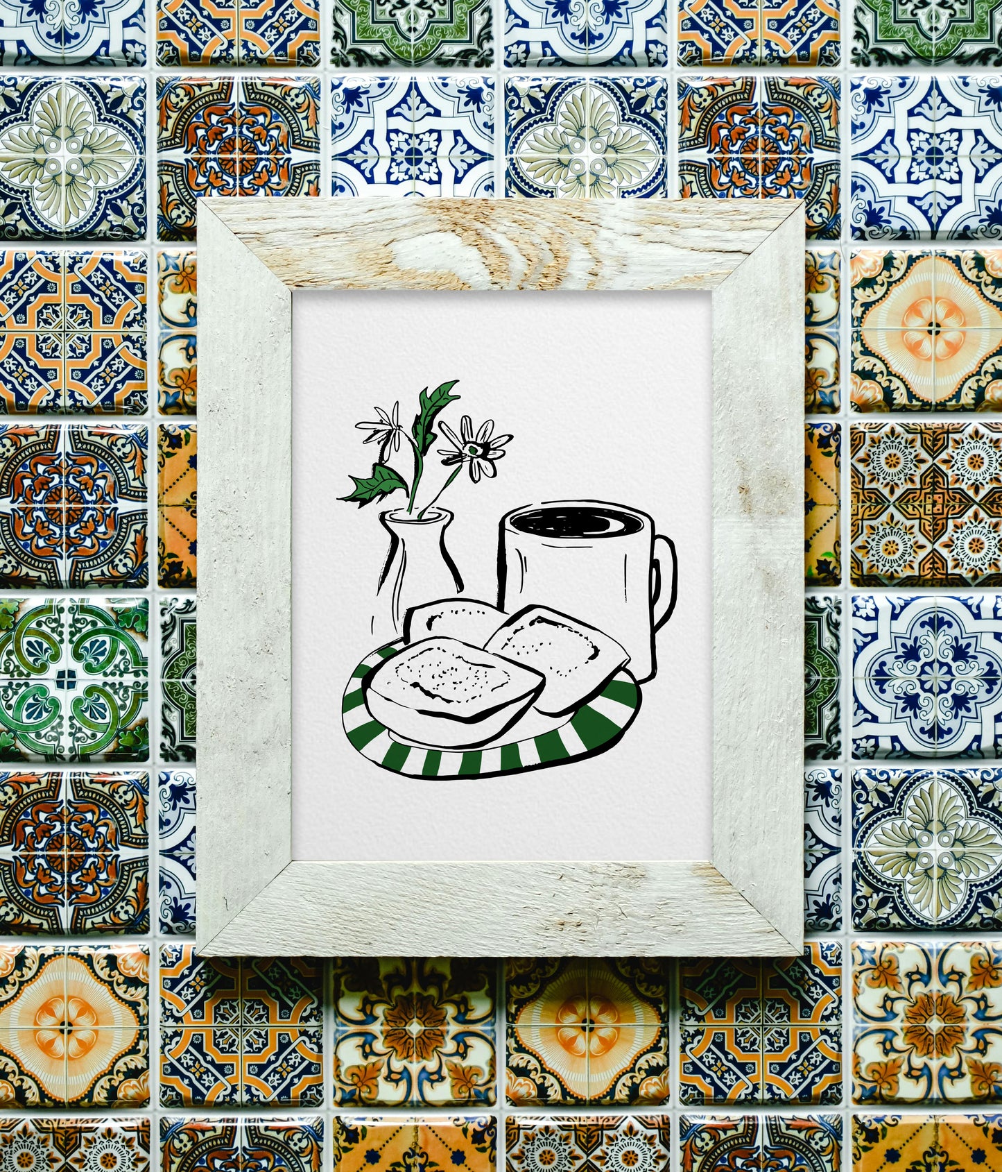 Coffee & Beignets Art Print