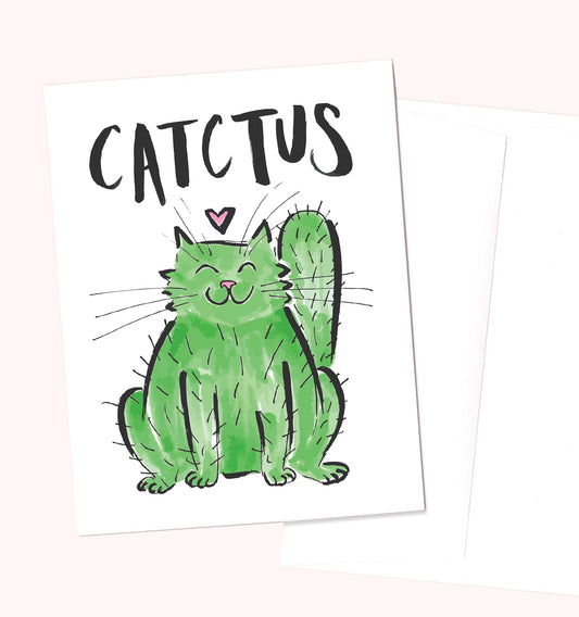 Catctus Greeting Card