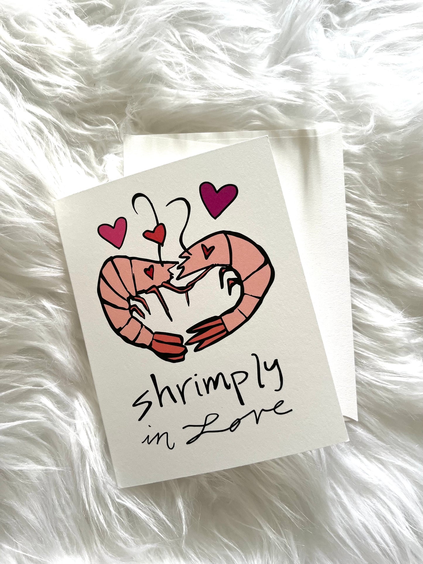 "Shrimply In Love" Card