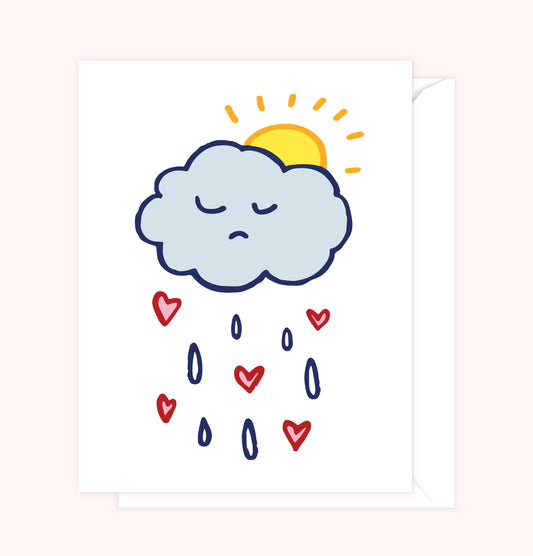 Sad Cloud Sympathy Card